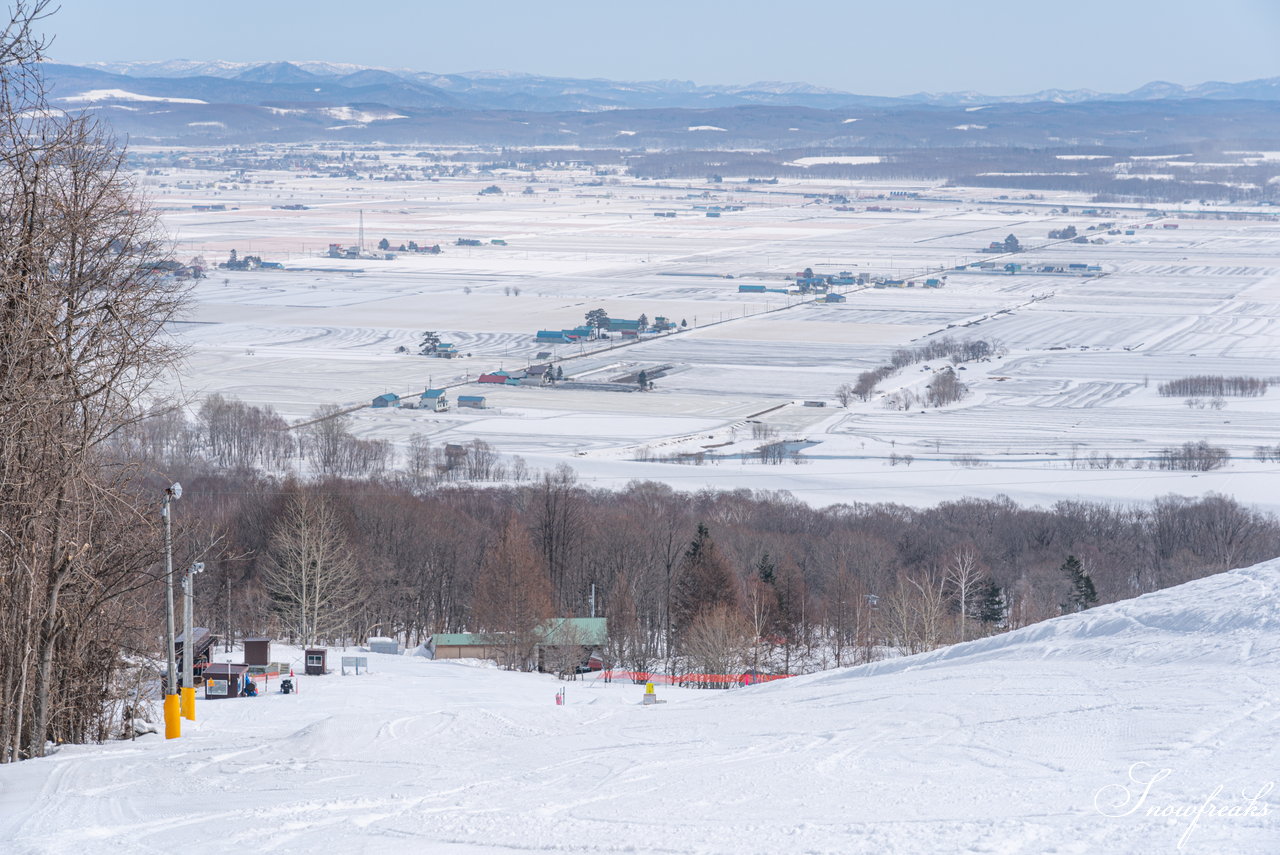 士別市日向スキー場　本当に明日でシーズン終了？！積雪たっぷり春雪セッション(^_-)-☆